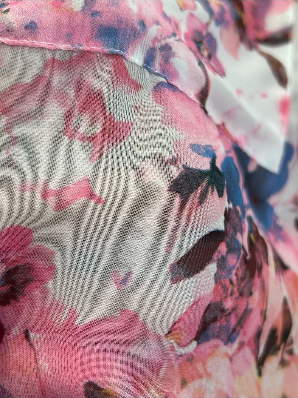 NWT sheer floral blouse